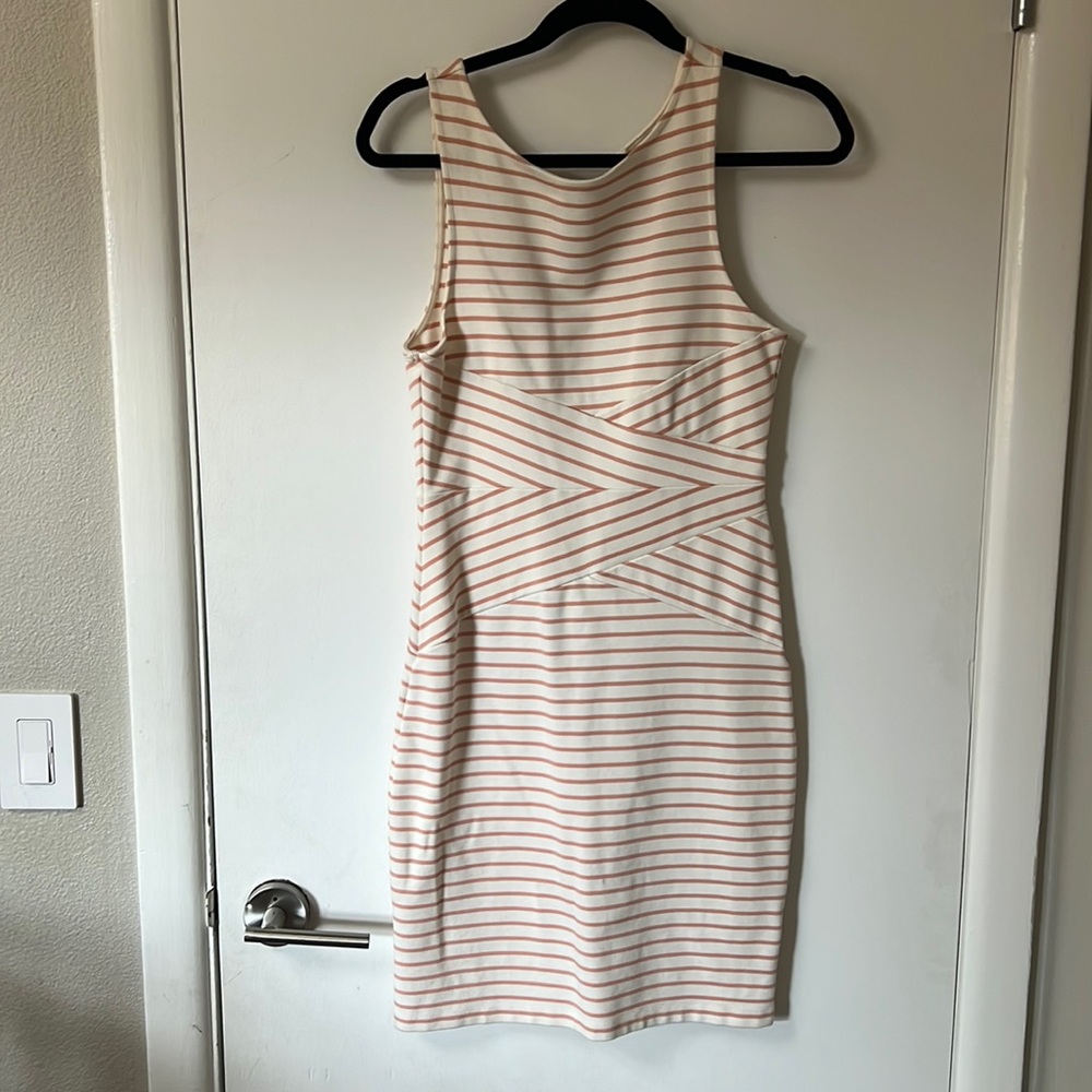 Striped bodycon dress